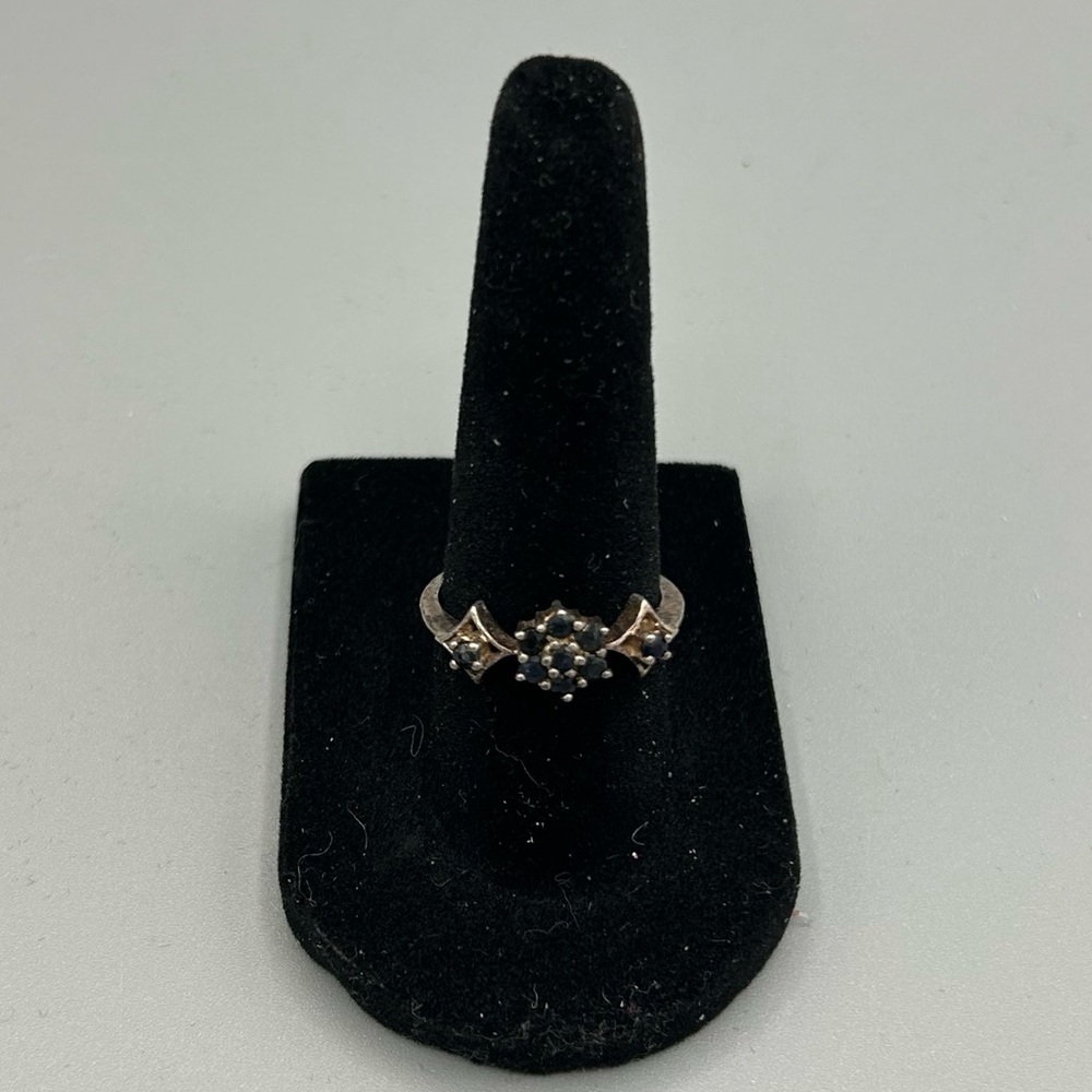 925 Sterling Silver Cluster Ring Size 6.25 - Picture 5 of 8